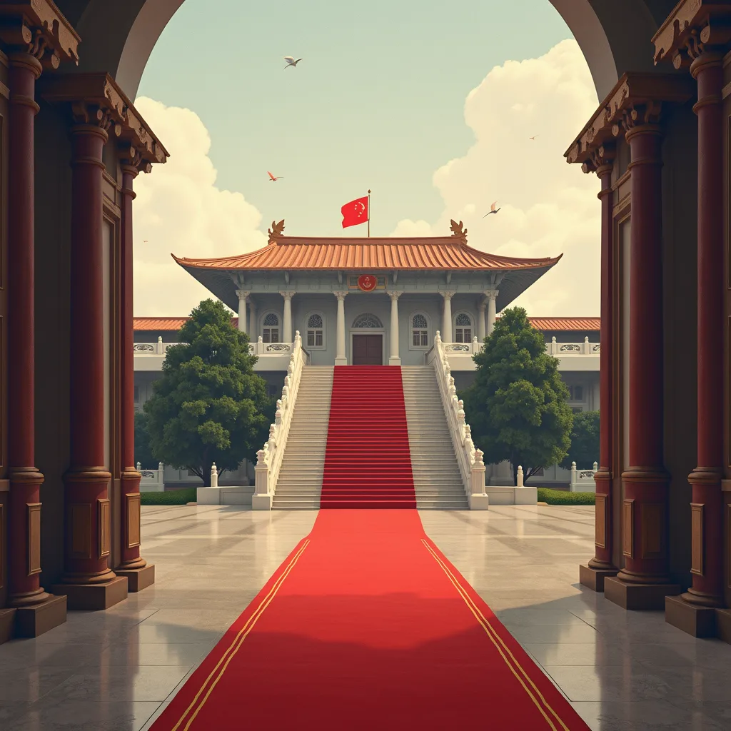 Trump Says 'Open Up China' Before Landing In Beijing For Pomp-Filled Red Carpet Airport Welcome