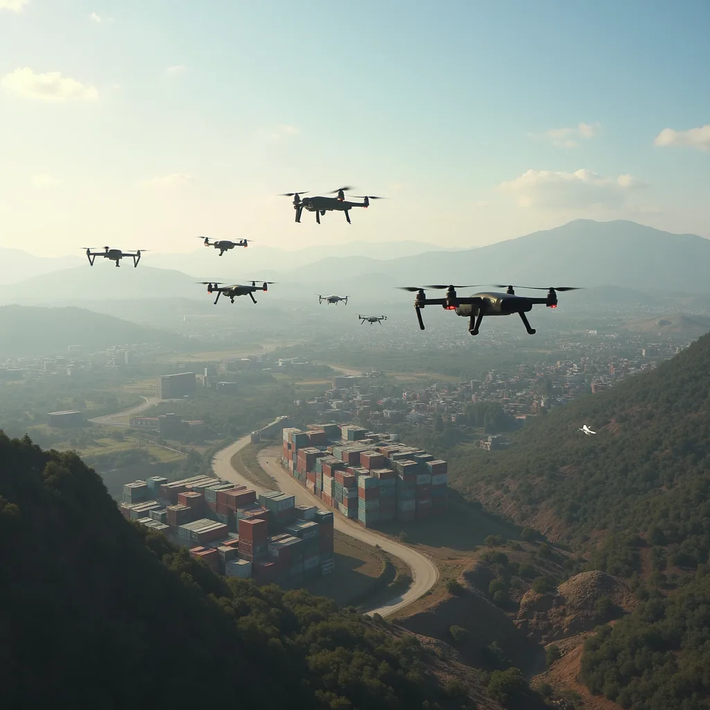 Next Drone War: Hidden Shipping Containers Launching Kamikaze Swarms