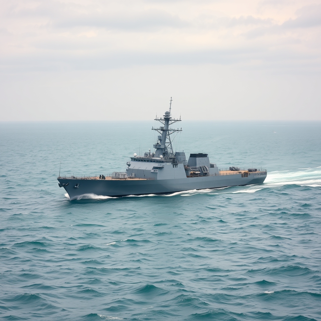 China Navy Sails Near Taiwan